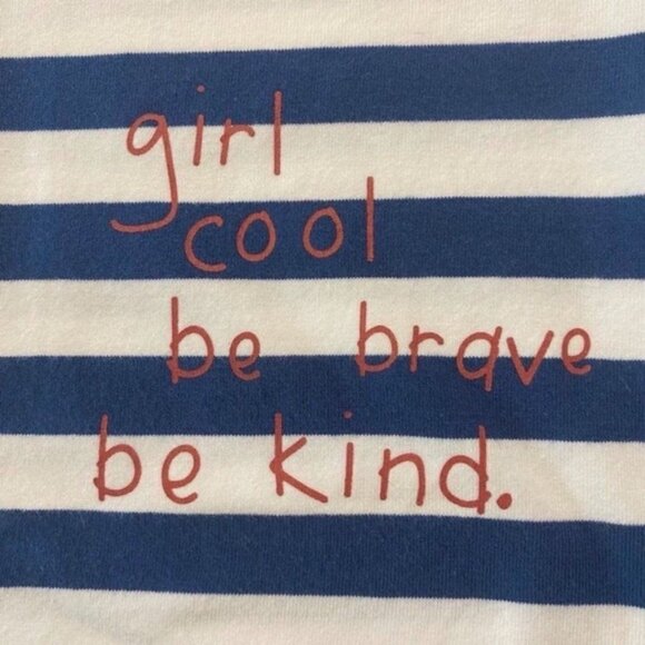 Tiny Tribe Australia Blue Striped Tee Size 4 Years - Picture 2 of 5